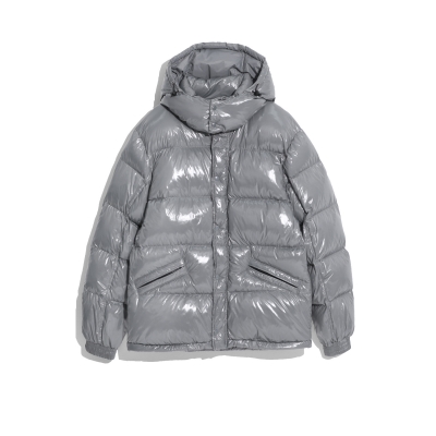 Hooded Down Jacket - Grey