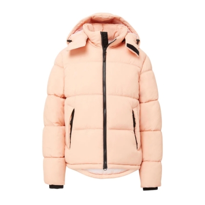 Hooded Puffer - Coral Pink