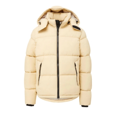 Hooded Puffer - Cream