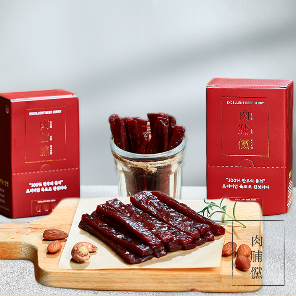 [육포당] 수제 100%한우육포 한입육포세트 150g
