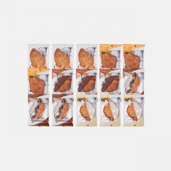 미니크룽지 15봉 X 1박스 플레인/시나몬/초코/아몬드/화이트 (무료배송)