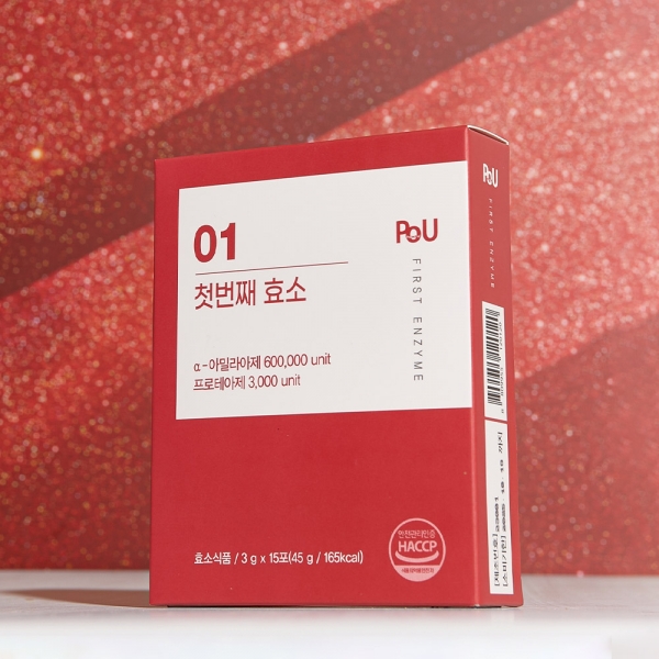 PoU 첫번째효소 3g*15포 x 3박스 (무료배송)