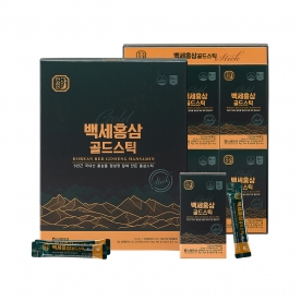 [한삼인] 백세홍삼 골드스틱 10ml*60포(+쇼핑백포함) (무료배송)