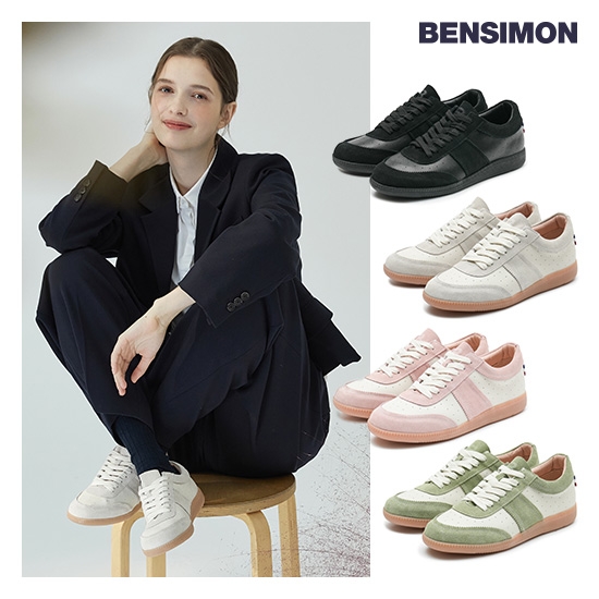 [벤시몽] 여성 레더스니커즈 6종 택1 (무료배송)