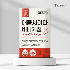 랩온랩 오가닉산 애사비 애플사이다 비니거 사과초모식초 600mg*60정 (무료배송)