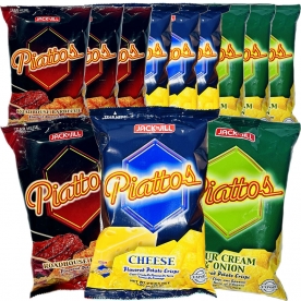 중독되는 과자 술안주 피아토스 감자칩 85g x 14봉 (바베큐맛, 양파사워크림맛, 치즈맛 랜덤발송) (무료배송)