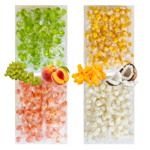 대용량 젤리 청포도+복숭아+망고+코코넛과일 한입젤리 4kg / 사탕 젤리 임박 (무료배송)