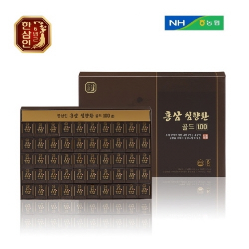 농협 한삼인 6년근 홍삼 녹용 침향환골드 100환 선물 쇼핑백증정 (무료배송)