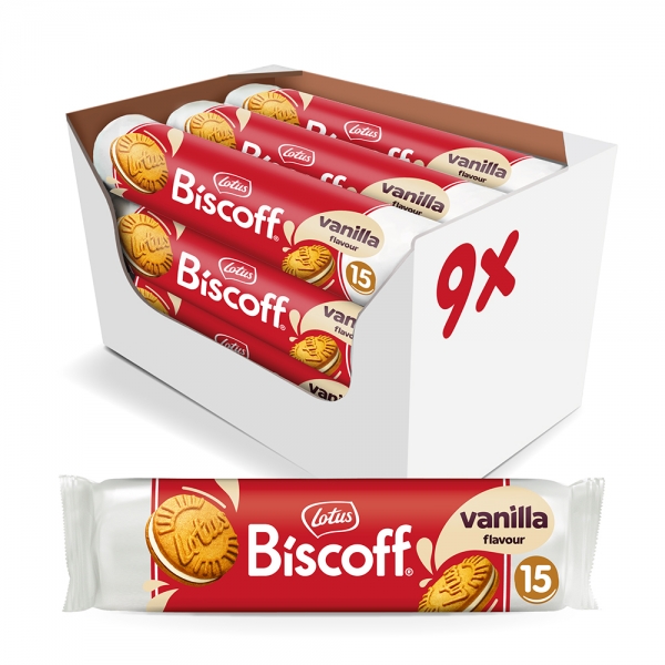 [로투스] 비스코프 샌드 바닐라크림 150g x 9개 (무료배송)