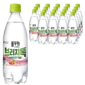 [임박특가] 풀무원샘물 스파클링 워터 브리지톡 자몽 500ml*20입 X 1박스 (병당 345원) (무료배송)