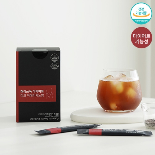 허리쏘옥 다이어트커피 다크 아메리카노맛 3g*30포 X 1박스 (무료배송)