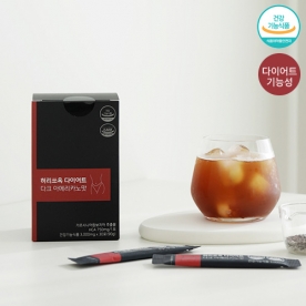 허리쏘옥 다이어트커피 다크 아메리카노맛 3g*30포 X 1박스 (무료배송)