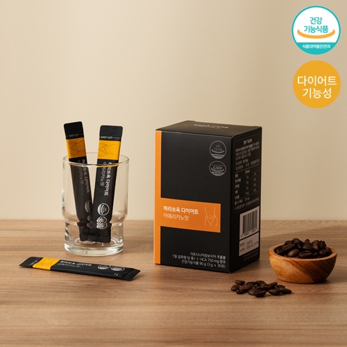 허리쏘옥 다이어트커피 레귤러 아메리카노맛 3g*30포 X 1박스 (무료배송)