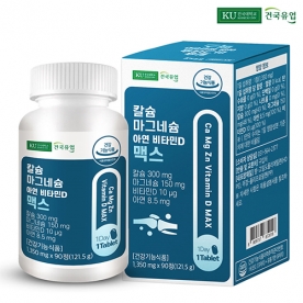건국유업 칼슘마그네슘아연비타민D 맥스 90정 (3개월분) X 1개 (무료배송)