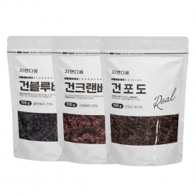 [입점특가] [자연다움] 건블루베리/건포도/건크랜베리 100g 3종 택1