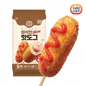 쉐프스토리 바삭한 핫도그/치즈 핫도그 400g*6팩 x 1박스 (총 30개, 개당 530원) (무료배송)