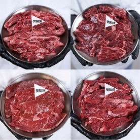 맛춤상회 나만의 우마카세 세트 800g (미국갈비 200g,토시살 200g,살치살 200g,등심추리 200g) (무료배송)