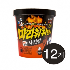 [임박특가] 편의점상품 사천왕 마라훠궈탕면 112g*12입 x 1박스 (무료배송)
