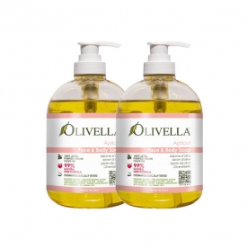 [올리벨라] 페이스 앤 바디 리퀴드솝 바디워시 (아프리콧) 500ml X 2개 (무료배송)