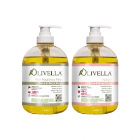 [올리벨라] 페이스 앤 바디 리퀴드솝 500ml X 2개 (아프리콧 1개 + 로프라그란스프리 1개) (무료배송)