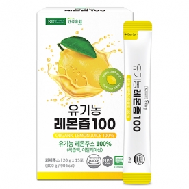 [건국유업] 유기농 레몬즙 100 20g*15포 X 1박스 (무료배송)