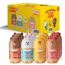 라인프렌즈x요구르트 스파클링 380mlx12개입 (무료배송)