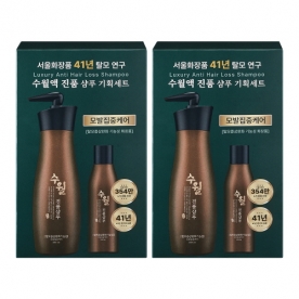 [1+1] [수월] 두피 비듬 탈모완화 한방샴푸 550ml+150ml 기획세트 X 2개 (무료배송)