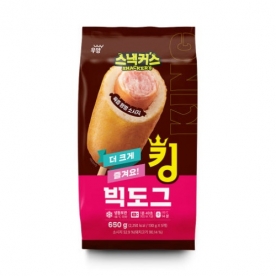[토란s특가] 우양 스낵커스 킹 빅 핫도그 130g*5입 x 4팩 (총 2.6kg, 20개) (무료배송)