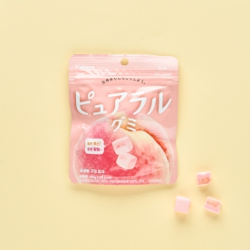 [카바야] 퓨아랄 구미 피치/머스캣 40g x 8개 (무료배송)