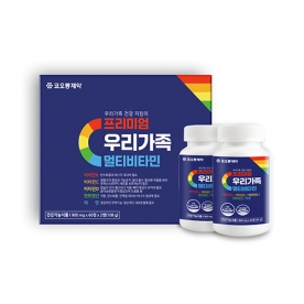 [코오롱제약] 프리미엄 우리가족 멀티비타민 900mg*60정x2병 (2개월분) (무료배송)