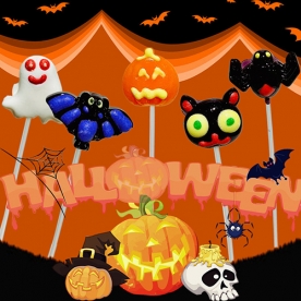 할로윈 5종 막대사탕 롤리팝 30cm x 20개 (5종 각 4개씩 총 20개) (무료배송)