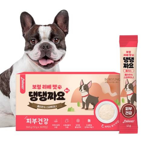 [보령] 리베펫 댕댕짜요 플러스 피부건강 강아지 영양간식 12g*30포입(1박스) (무료배송)