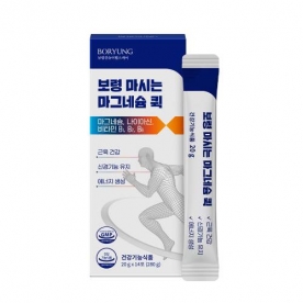 [보령] 마시는 마그네슘 퀵 액상 글루콘산 마그네슘 비타민B 나이아신 20g*14포입 x 1박스 (무료배송)