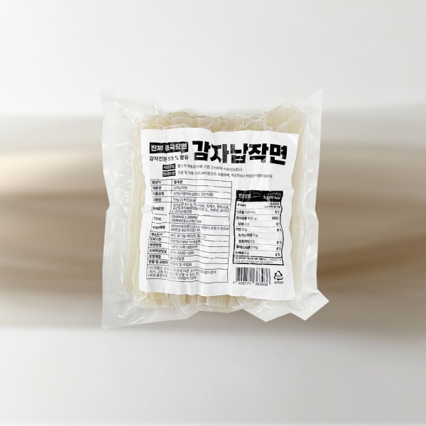 [토란s특가] 진짜 중국당면 감자 납작면 1kg*4개 x 1박스 (총 4kg, 냉동) (무료배송)