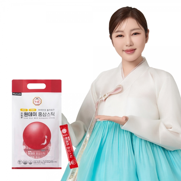 휴럼 원데이 홍삼스틱 (6년근 홍삼 진세노사이드 4mg) 10g*100포 X 1봉(무료배송)