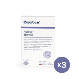 [반짝특가] 이큐벤 유산균 플로에버 255mg*30캡슐 x 3박스(3개월분) (무료배송)