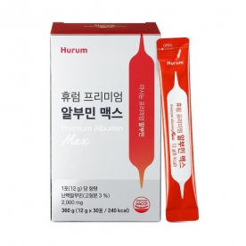 [휴럼] 프리미엄 알부민 맥스 (난백알부민 2,000mg) 12g*30포 x 1박스 (무료배송)