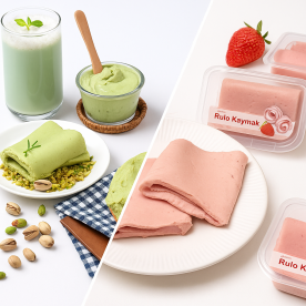 [임박특가] 피스타치오/딸기 롤 카이막 100g 골라담기 (무료배송)