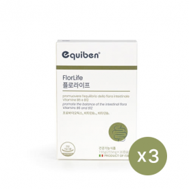 이큐벤 유산균 플로라이프(프로바이틱스+비타민B) 255mg*30캡슐 x 3박스(3개월분) (무료배송)