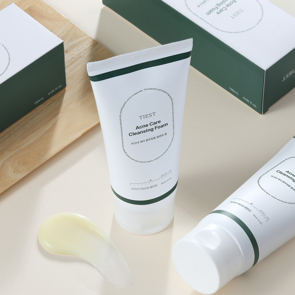 티에스트 아크네케어 블루컴플 클렌징폼 약산성 여드름 저자극 세안제 180mL (무료배송)