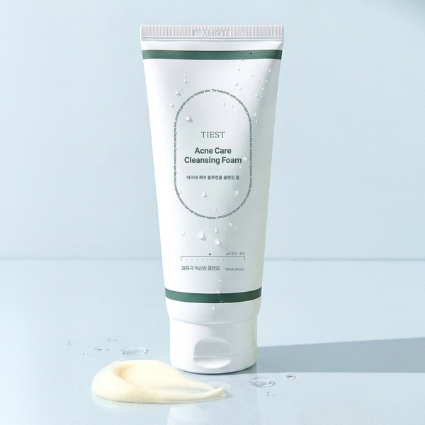 티에스트 아크네케어 블루컴플 클렌징폼 약산성 여드름 저자극 세안제 180mL (무료배송)