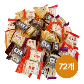 곡물 종합 강정 스낵 4가지맛 랜덤 8g x 72개 (무료배송)