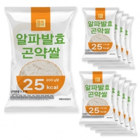 빼빼곤약 알파발효곤약쌀 200g*10개 x 1박스 (100g당 12.5kcal) (무료배송)