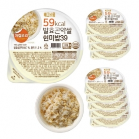 빼고비움 최저 칼로리 발효곤약쌀현미밥39 150g*10개 x 1박스 (100g당 39kcal) (무료배송)