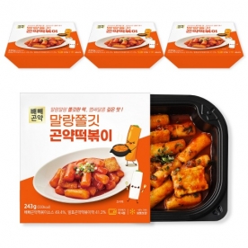 칼로리를 낮춘 곤약떡볶이 빼빼곤약 곤약떡볶이 243g*4개 x 1박스 (무료배송)