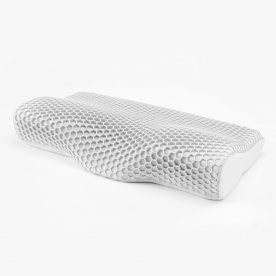 [클렙튼] 메모리폼 TPE커버 경추베개 (화이트/퍼플 2종 택1) (무료배송)