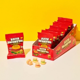 동결건조 햄버거모양 젤리 8g*18입(1케이스)