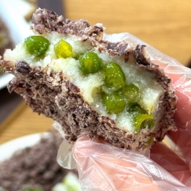 [광천떡] 30년전통 홍성찹쌀 완두콩 통팥시루떡 1.5kg (무료배송)