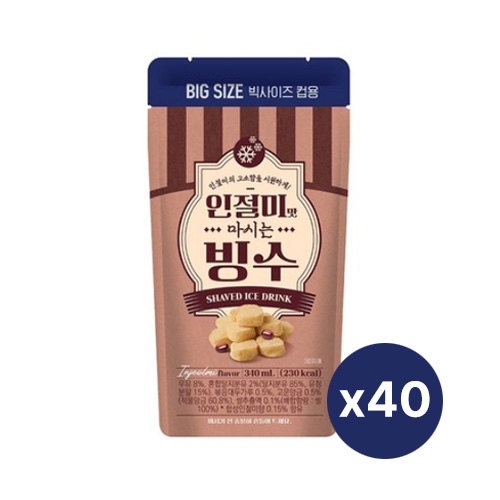 인절미맛 마시는 빙수 340ml 40개