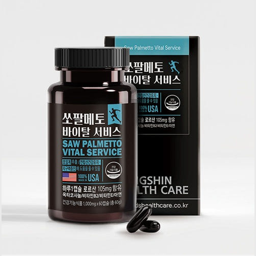 [오늘만!특가] [2개월분] 쏘팔메토 바이탈 서비스 1,000mg*60정